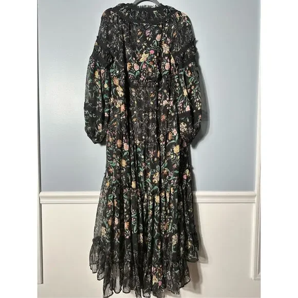 free people cassis printed chiffon dress Cassis Printed Chiffon Dress at Free People in Red, Size: S